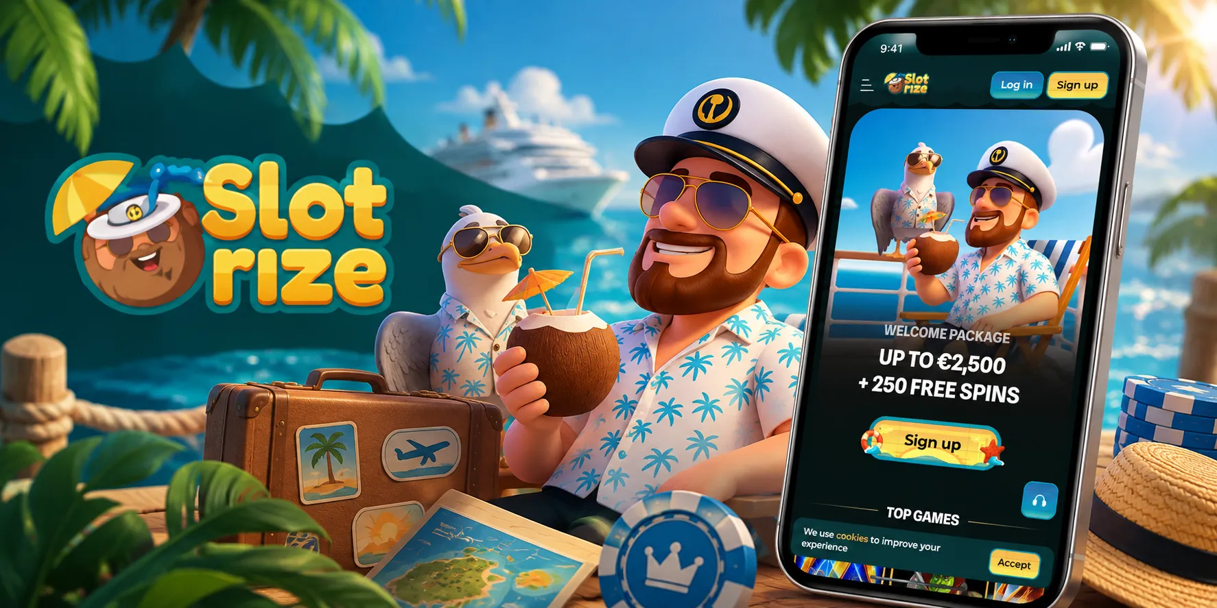 Slotrize Casino App-schermafbeelding